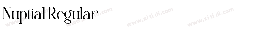Nuptial Regular字体转换 Nuptial Regular字体转换